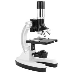 Mikroskop optyczny Opticon Lab Starter - 1200x - 3 obiektywy + akcesoria - szara walizka