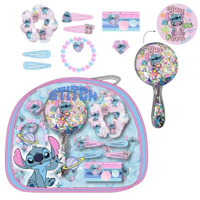 Cosmetic bag with Stitch accessories