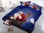 Arkusze 3D Microsaten SANTA - niebieski 140x200 i 70x90cm