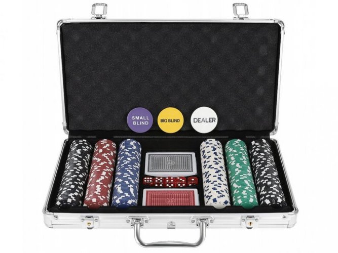 Zestaw do pokera w etui - 300 żetonów