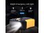 Portable car compressor with LED lighting
