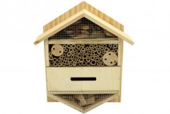 Insect hotel in the shape of a hexagon - 33.5 x 28 x 10 cm