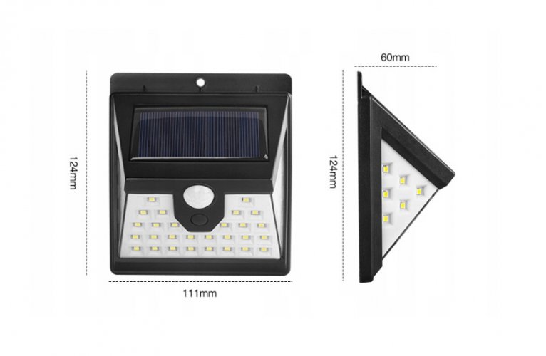 Solární osvětlení 40 LED se senzorem pohybu