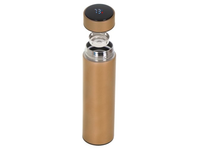 Termoska hrnček smart LED 500ml zlatá