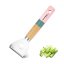 Vegetable peeler with wooden handle - pink-blue