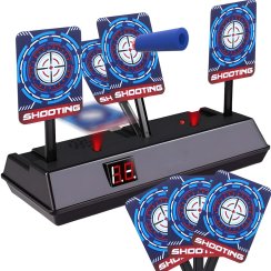 Elektronický terč na střelbu – 3 cíle, LCD displej, počítadlo bodů