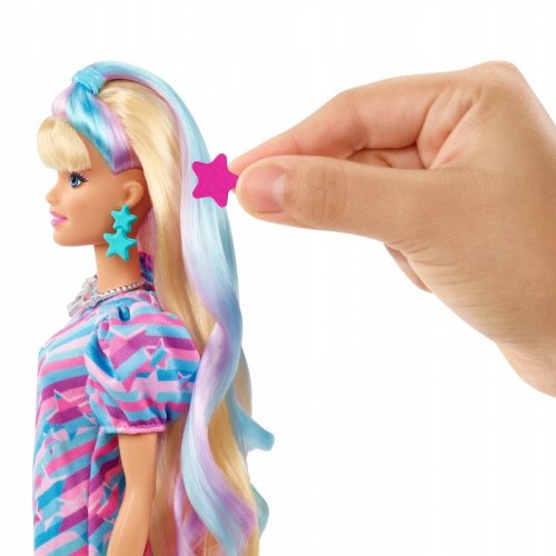 Barbie Totally Hair Fantastické vlasové kreace hvězdičková - MATTEL
