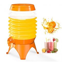 Folding water canister 3.5 l - orange