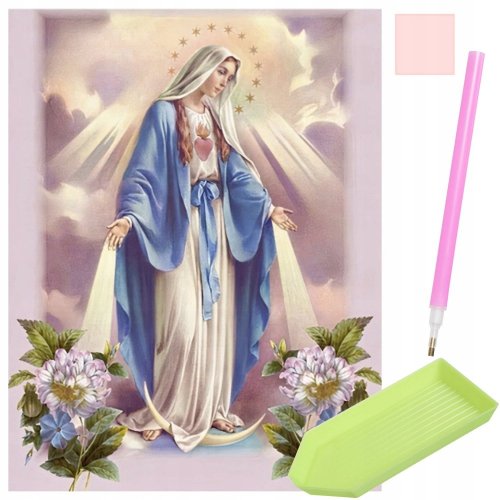 Diamentowy haft mozaikowy - Dziewica Maryja