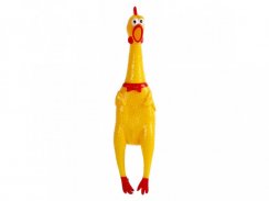 Rubber chicken for dogs