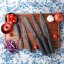 Set of kitchen knives with marble pattern and kitchen tools - 6 pcs