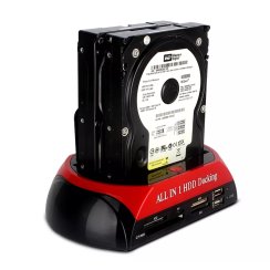 Stacja dokująca do dysków SATA czytnik kart 2,5' 3,5' IDE HDD SSD USB 3.0