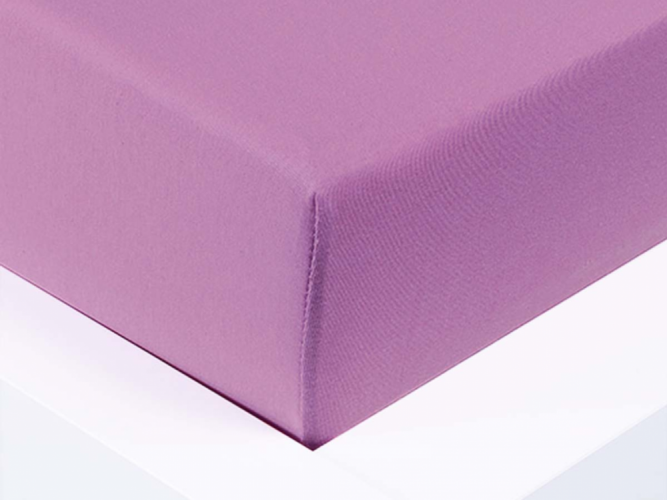Jersey sheet Exclusive single bed - lilac 90x200 cm