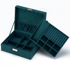 Šperkovnice na šperky a hodinky, organizér, elegantní kufrík, prostorný