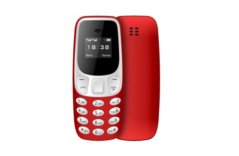 Miniatúrny mobilný telefón - BM10 Červený