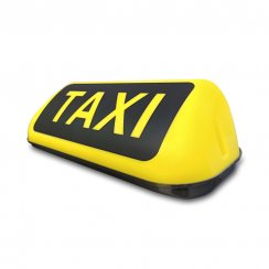 Taxi svetlo na strechu auta s magnetom, 12V - 35x15x12 cm