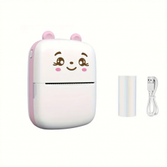 Portable mini thermal printer for iPhone and Android - pink