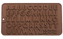 Silikónová forma na čokoládu - písmená