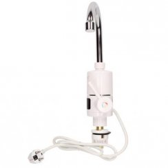 Flow standing faucet with electric heating and LCD display