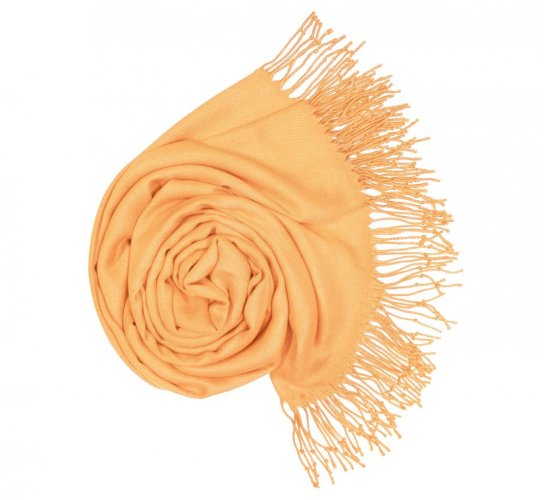 Dámská světle oranžová pashmina P31 / Dámská světle oranžová šála