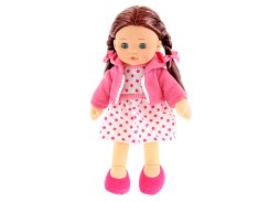 Lalka Sofinka brązowa dziewczynka 31 cm mrugające miękkie ciało na baterie czeski mówiący w pudełku