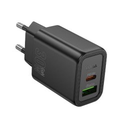 Gentle PD30W dual port adaptér ČERNÝ