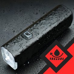 Přední cyklistická lampička LED na USB na řídítka silná 1000lm