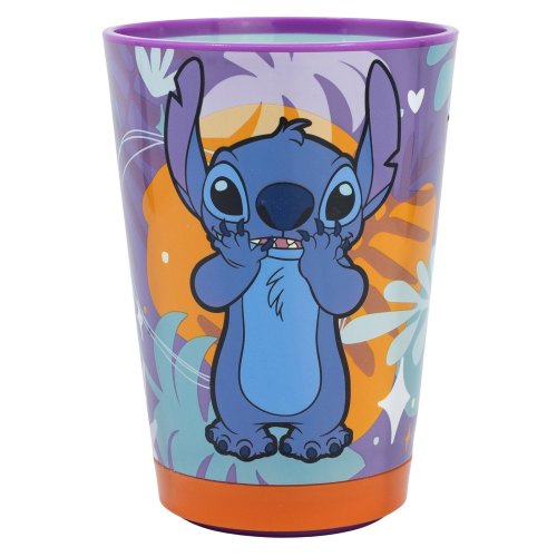 Bezpieczny plastikowy kubek 470 ml - Stitch Aloha