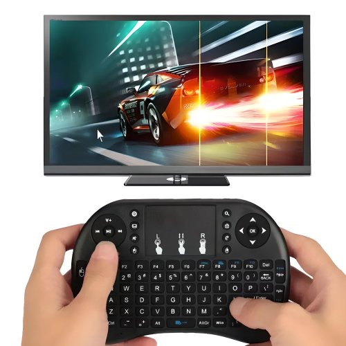 Podsvícená bezdrátová mini klávesnice i8 Bluetooth pro Smart TV
