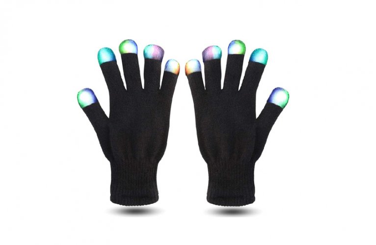 Rękawiczki z końcówkami LED - PARTY GLOVES
