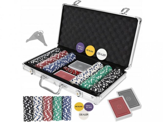 Poker set in a briefcase - 300 chips