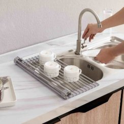 Foldable sink drainer - ROLLDRY
