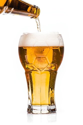 Piłkarska szklanka do piwa