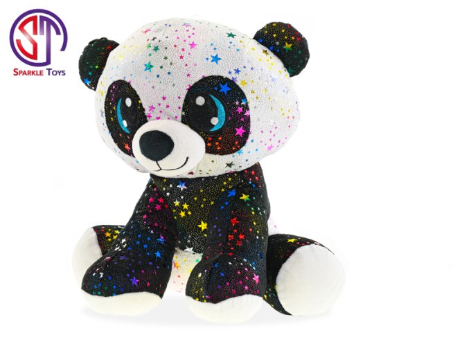 Plyšová hračka Panda Star Sparkle, 35 cm, sediaca, 0m+, v taške
