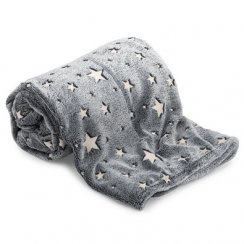 Svietiaca deka s rukávmi a kapucňou - šedá