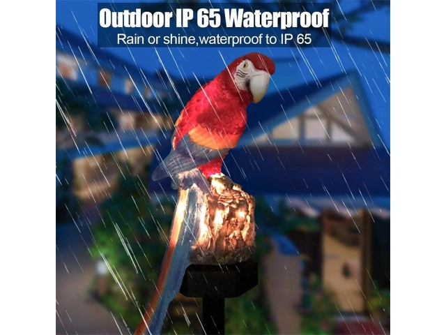 Lampa solarna LED papuga - 42 cm