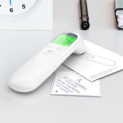 Bezkontaktní LCD teploměr na infračervené záření elektronický přesný 3 barvy