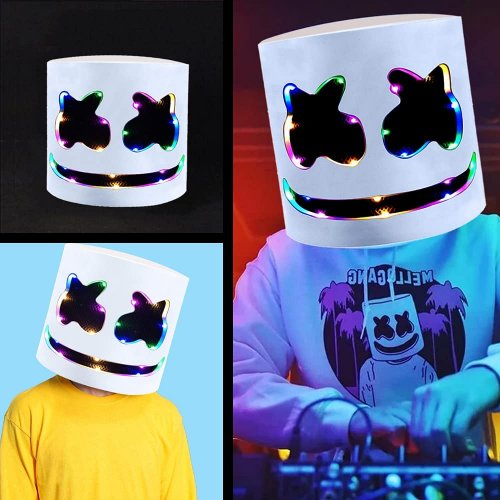 Maska DJ Marshmello - svietiaca