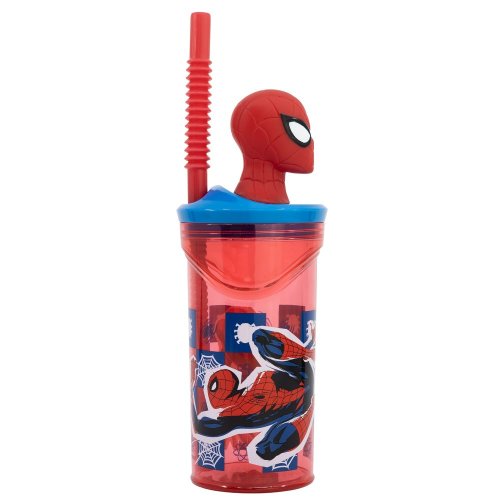 Kubek z figurką 3D 360 ml - Spider-Man Midnight Flyer