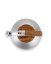 Ấm đun nước inox có còi và trang trí bằng gỗ - 3 l