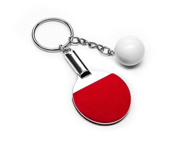 Sports keyring - table tennis - RED