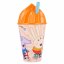 Plastic drinking cup in the shape of ice cream with straw Piglet Pepa 430 ml