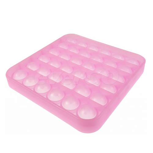 Pop It Antistress toy square glowing in the dark pink
