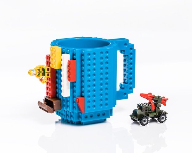 Building blocks mug - BLUE