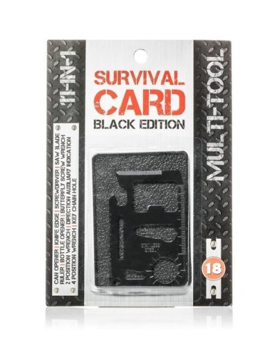 Karta přežití Survival Card -černá