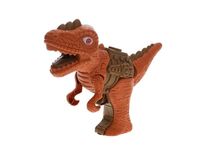 Dinoworld dinosaurus 17cm na baterie se světlem a zvukem vytvářející páru