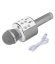 Bezdrátový karaoke mikrofon WS-858 - Stříbrný
