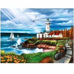 Painting by numbers 30x40 cm - Lighthouse