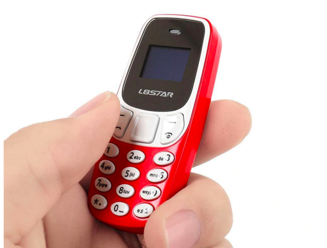Miniatúrny mobilný telefón - BM10 Červený