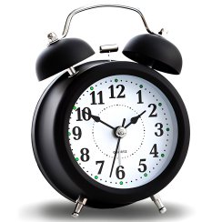 Retro budzik klasyczny na baterie głośny alarm idealny prezent